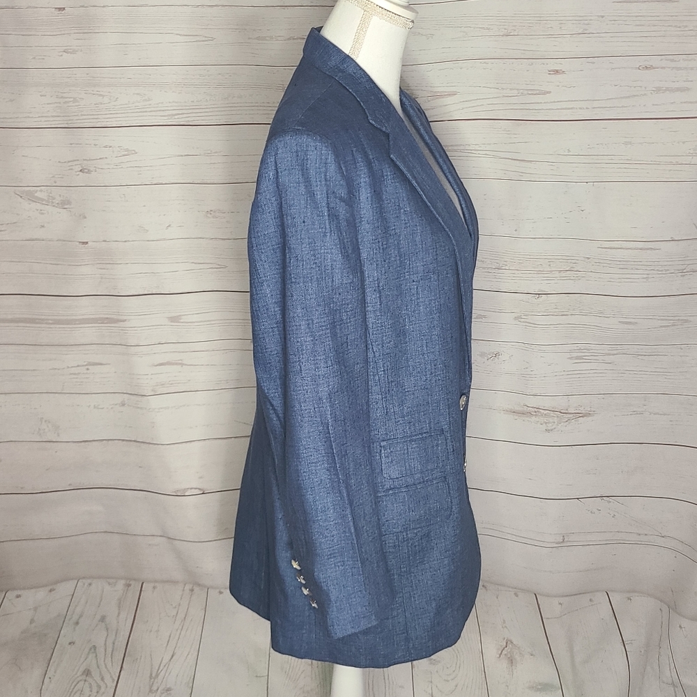 Ralph Lauren Linen Two Button Blazer - image 2